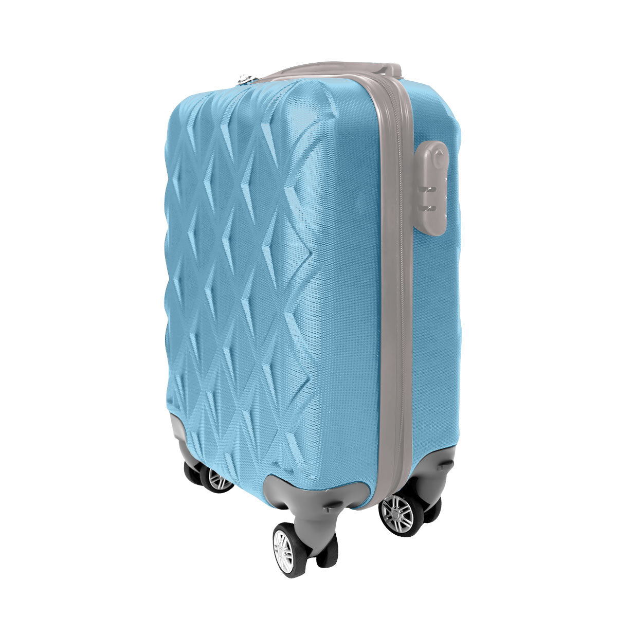 Maleta de Viaje, color Azul Cielo 40.6x19x30cm