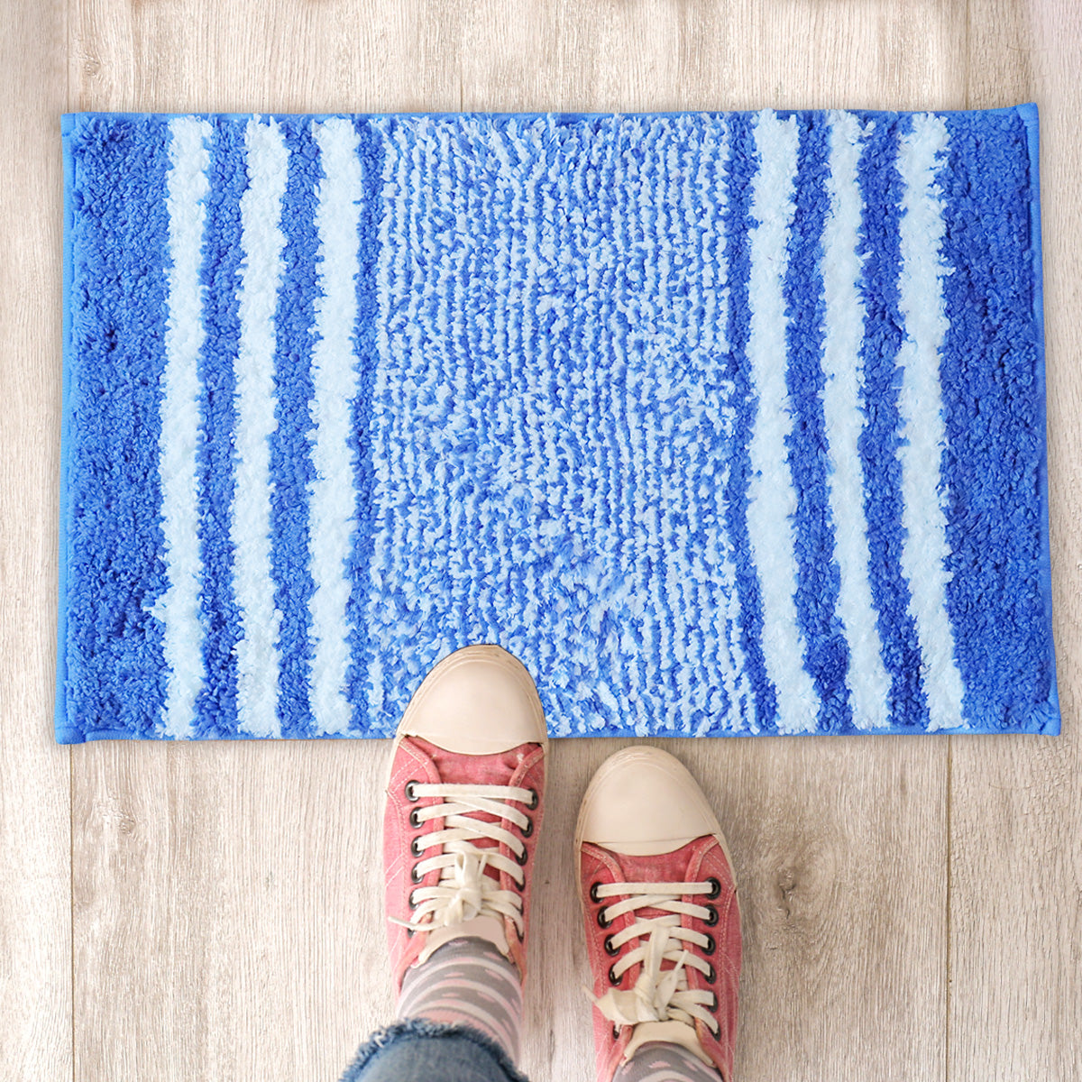 Tapete Decorativo Afelpado color Azul