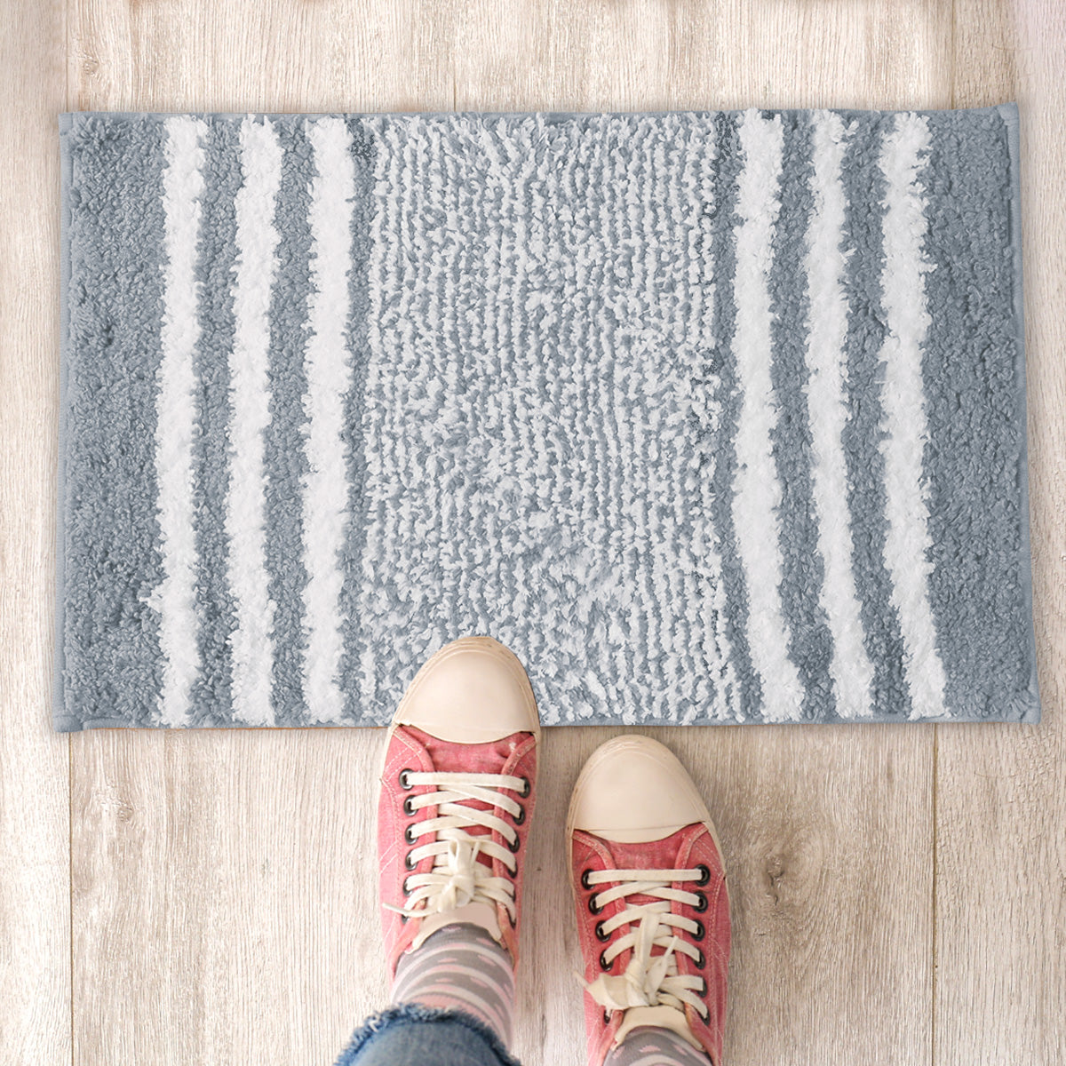 Tapete Decorativo Afelpado color Gris