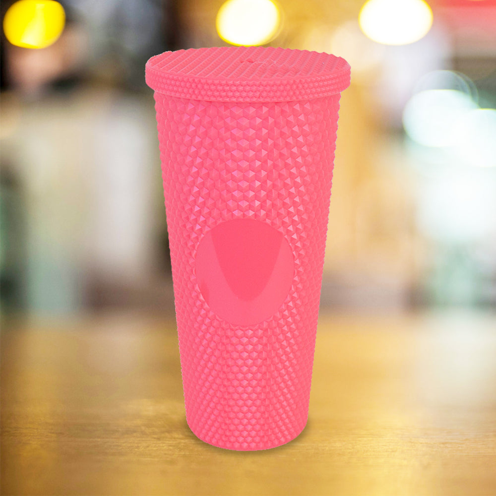 Vaso Texturizado color Rosa, 650ml