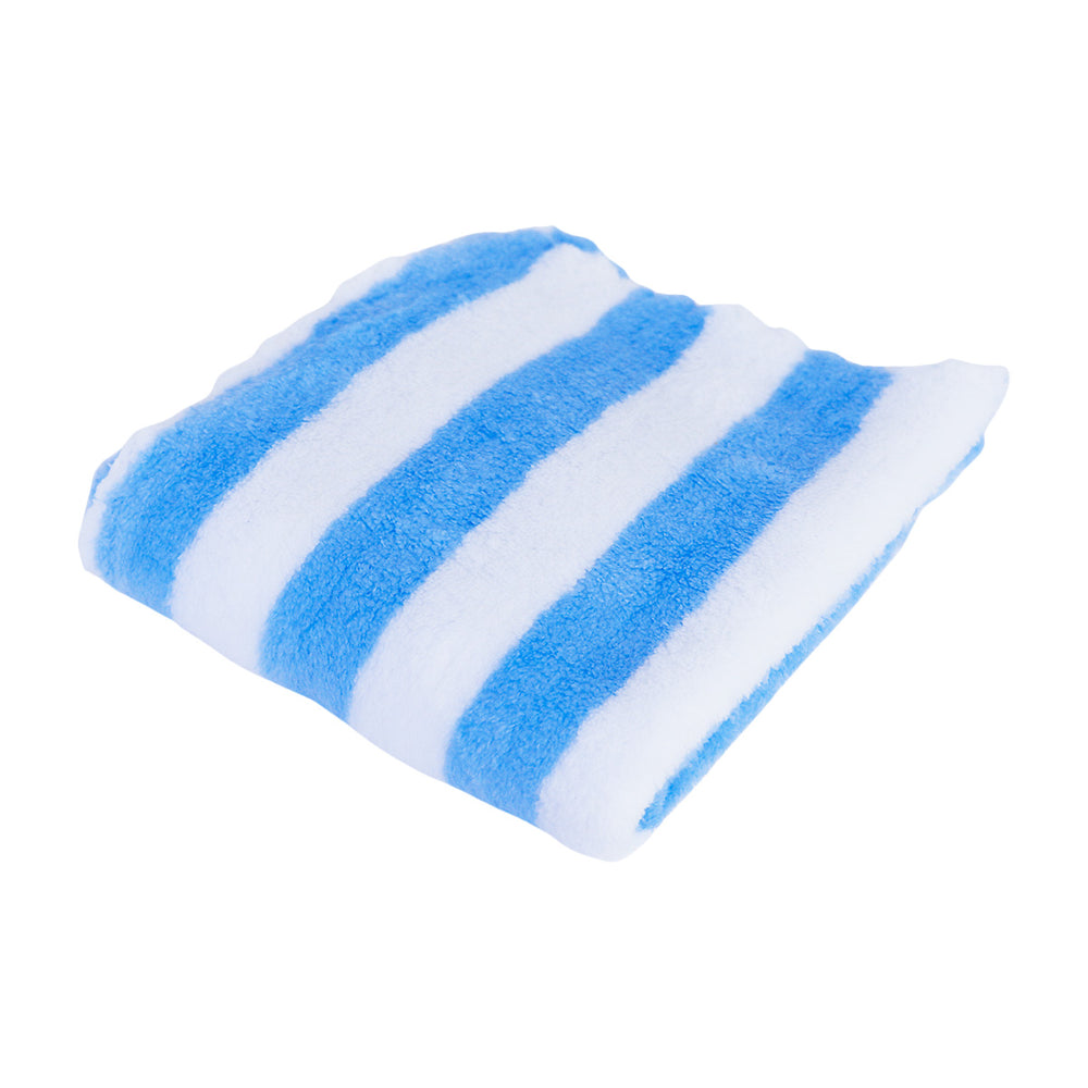 Set de 2 Trapos de Microfibra color Azul con Blanco, 30x30cm