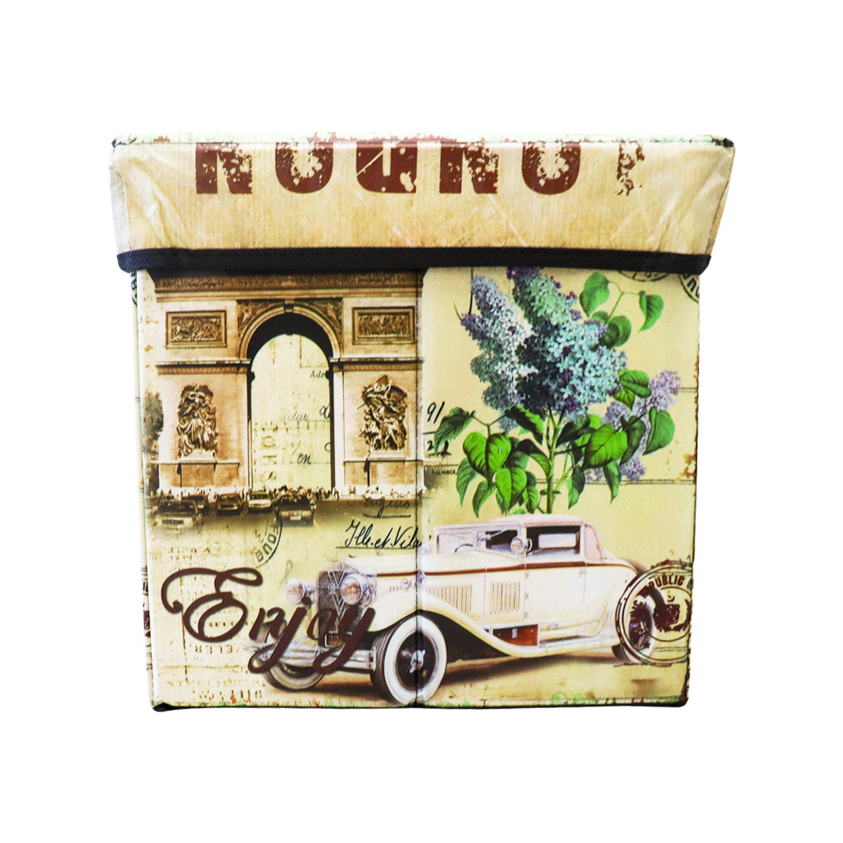 Caja Cuadrada para Almacenamiento, Diseño Clásico