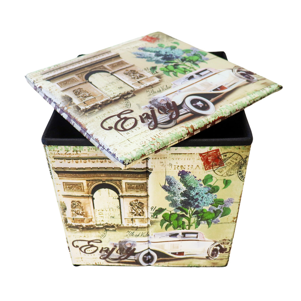 Caja Cuadrada para Almacenamiento, Diseño Clásico