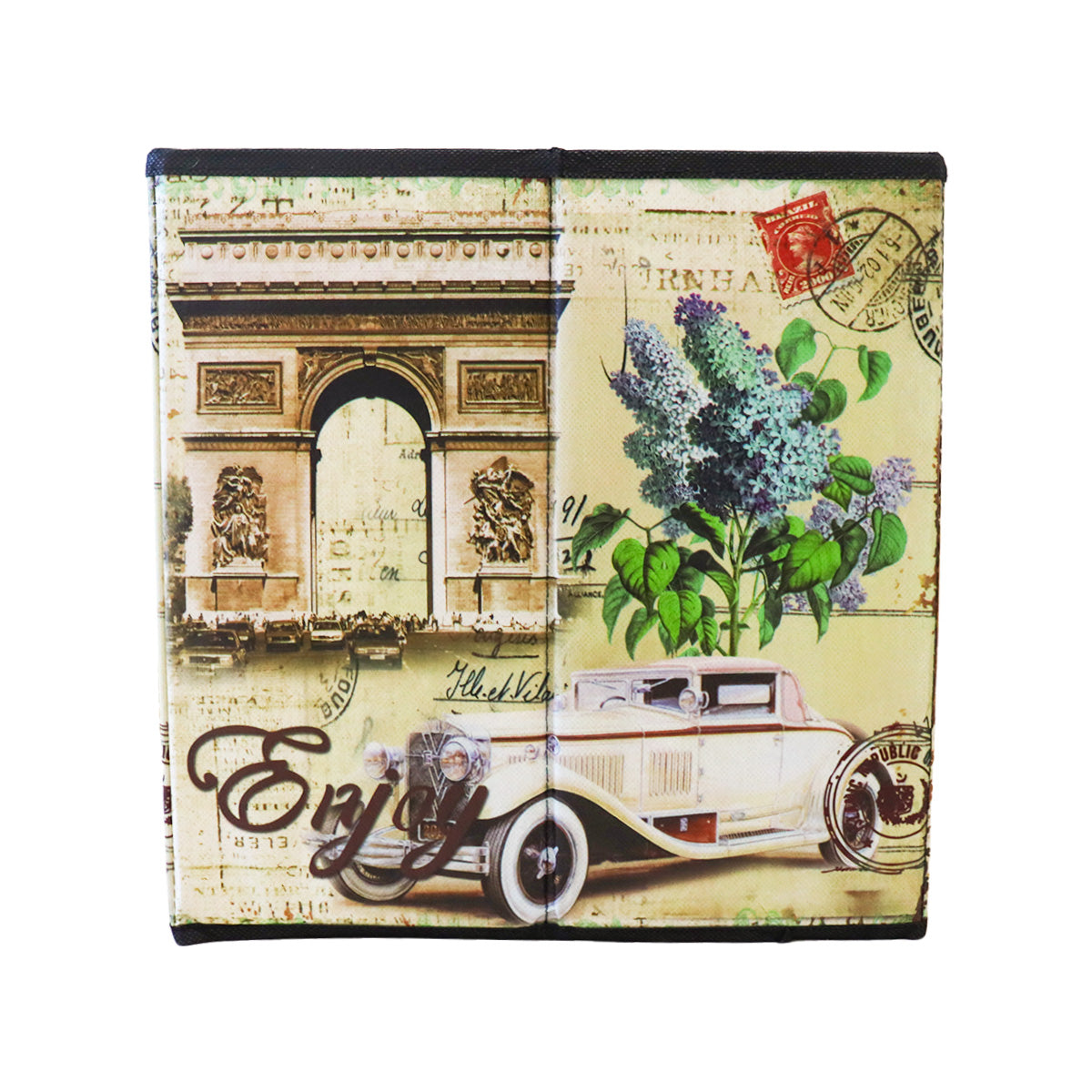 Caja Cuadrada para Almacenamiento, Diseño Clásico