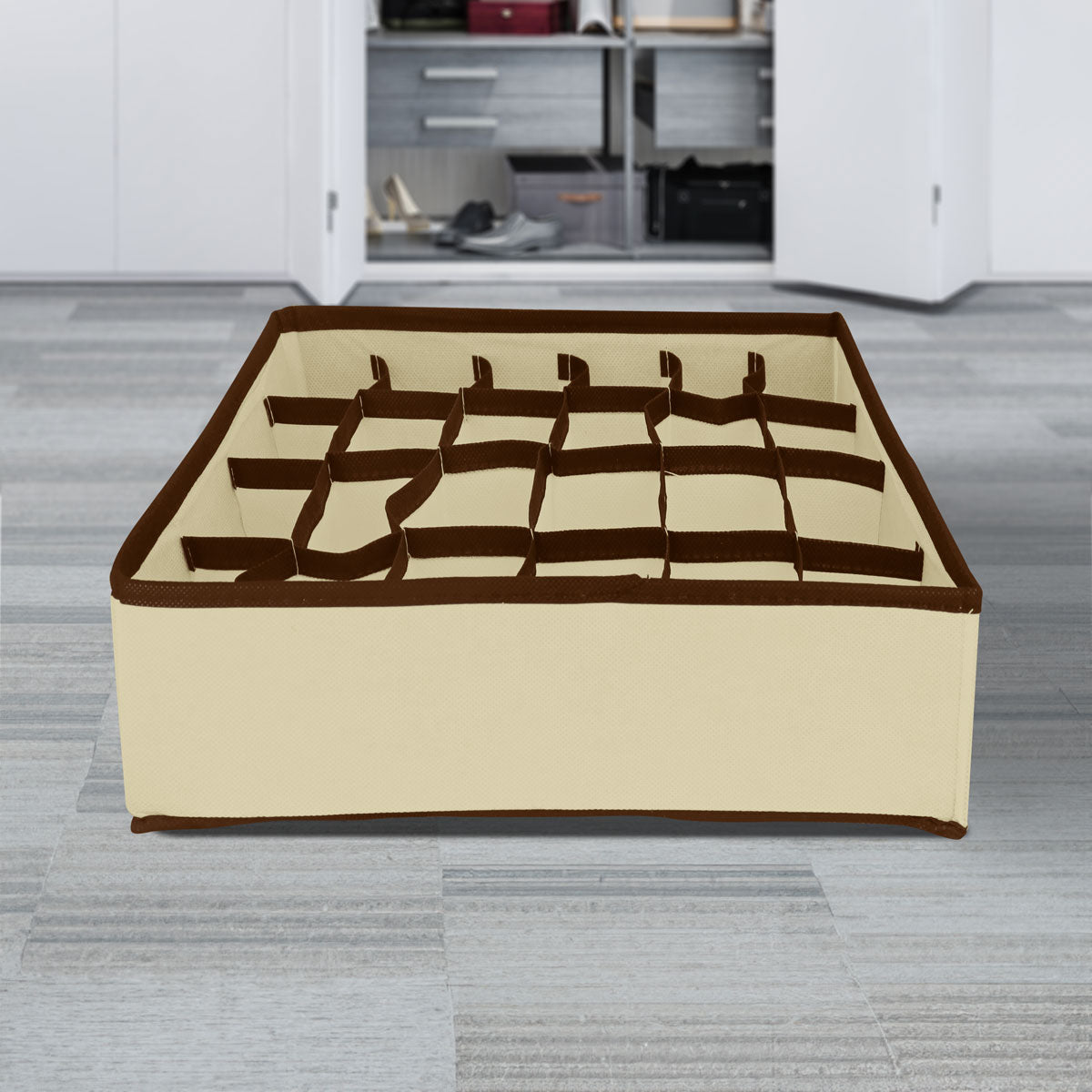 Caja de Almacenamiento, Non Woven, color Beige