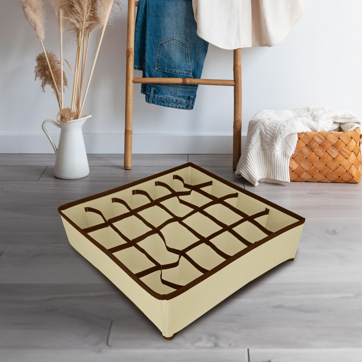 Caja de Almacenamiento, Non Woven, color Beige