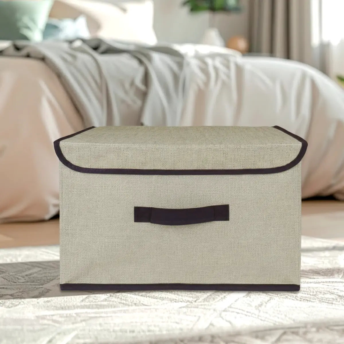 Caja Cuadrada con Tapa para Almacenamiento