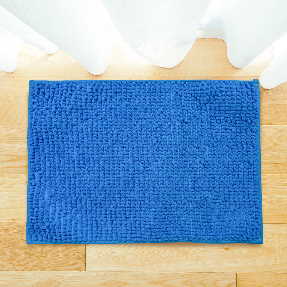 Tapete Decorativo Afelpado color Azul, 40x60cm