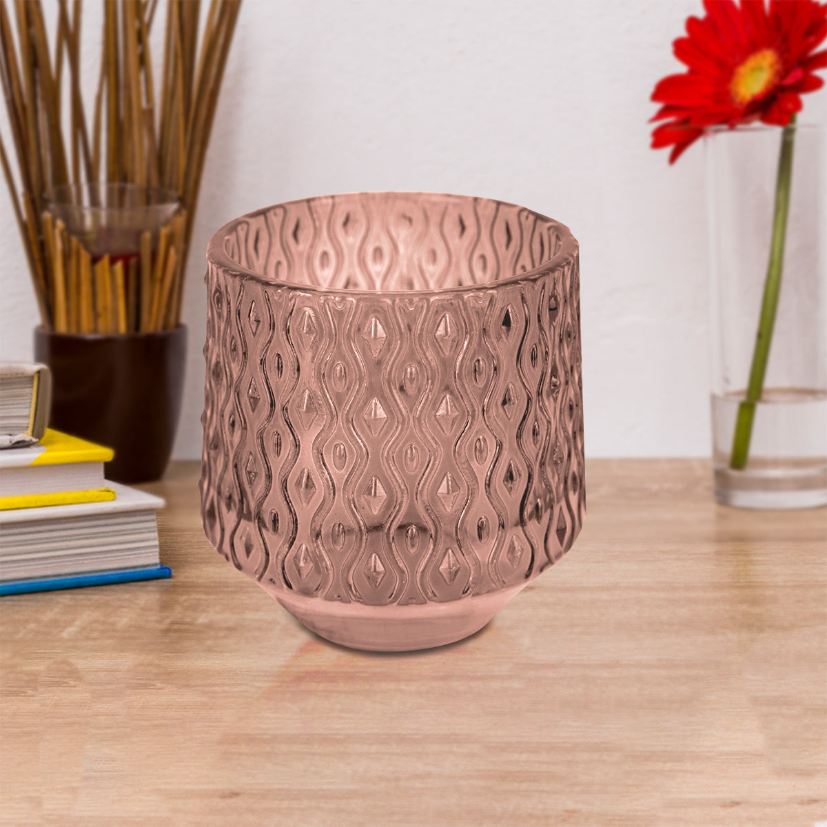 Portavela Clásico color Rojo