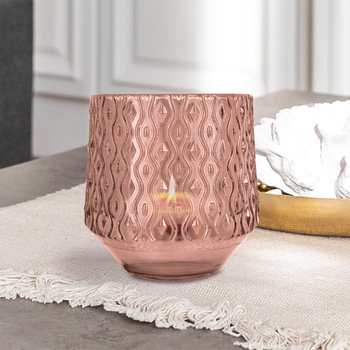 Portavela Clásico color Rojo