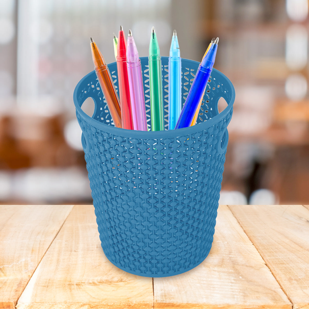 Canasta Calada Organizadora Multiusos color Aqua, 16cm