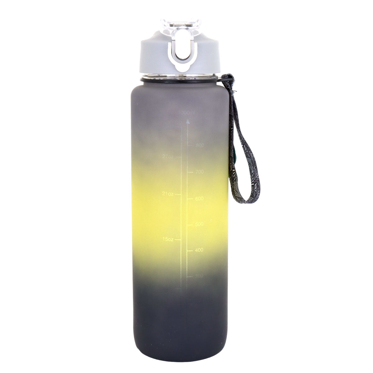 Botella de Agua Deportiva, color Gris, 1L