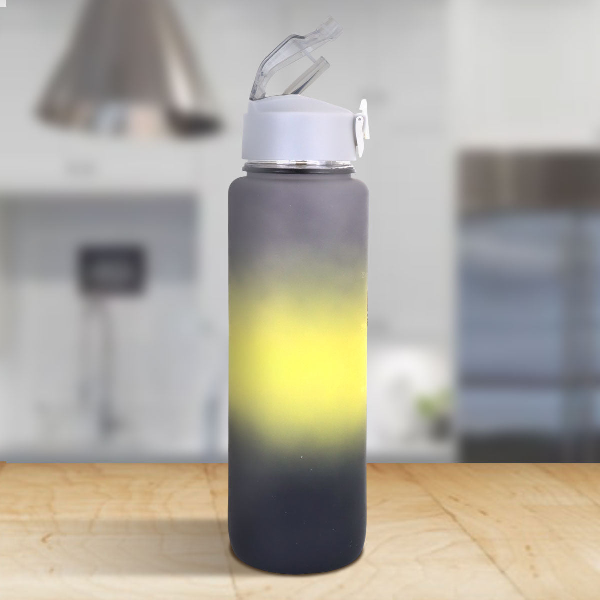 Botella de Agua Deportiva, color Gris, 1L
