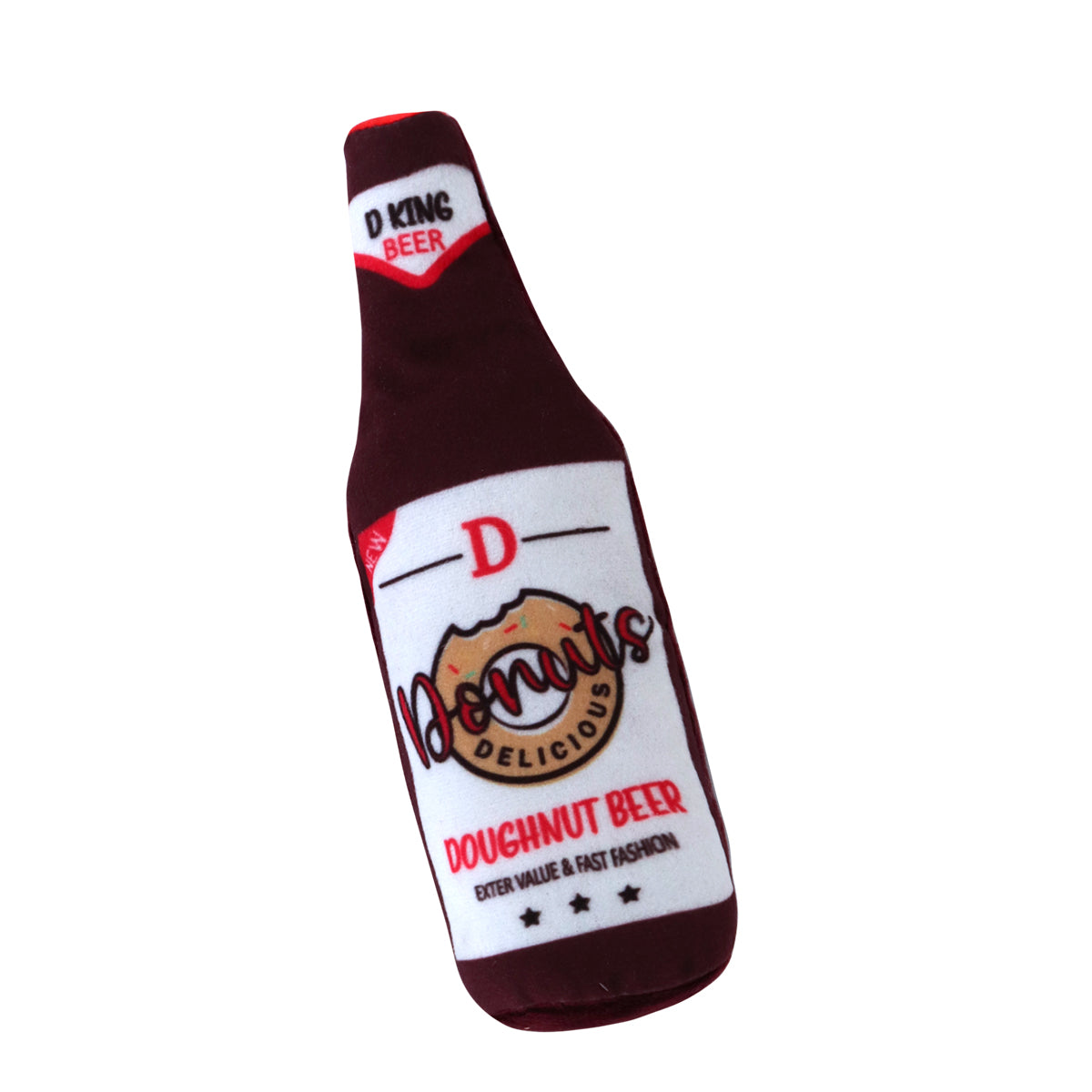 Juguete para Mascotas en Forma de Botella color Vino