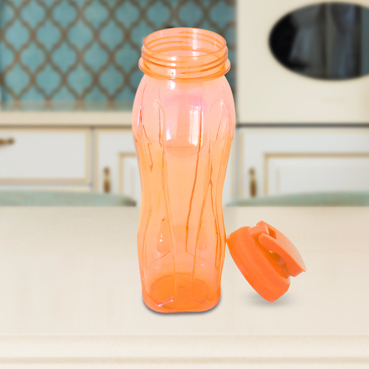 Botella de Plástico, color Naranja, 750ml