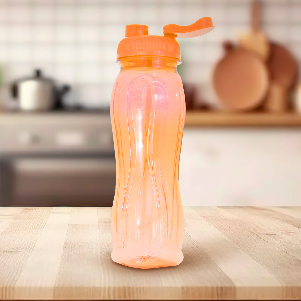 Botella de Plástico, color Naranja, 750ml