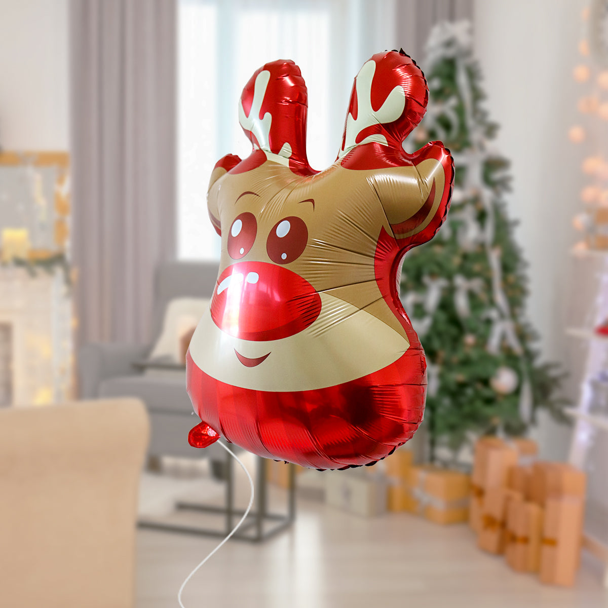 Globo Navideño en Forma de Reno
