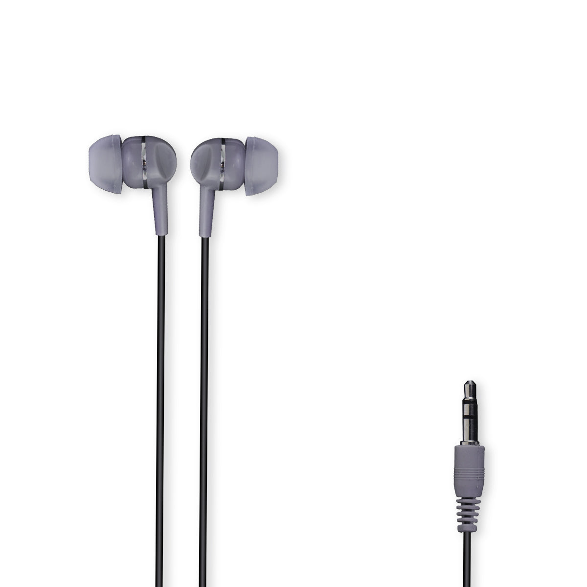 Audífonos Alámbricos color Negro con Gris