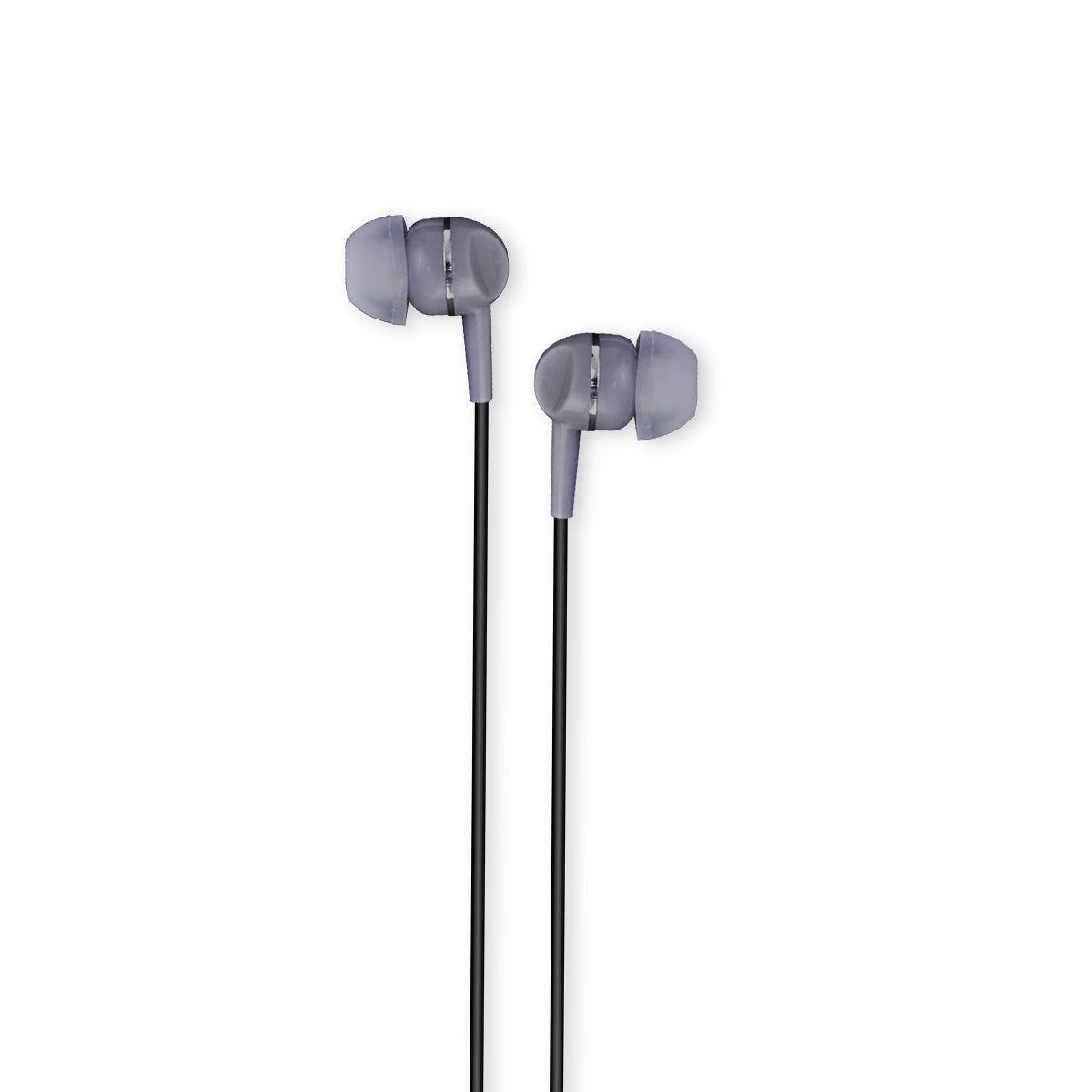 Audífonos Alámbricos color Negro con Gris