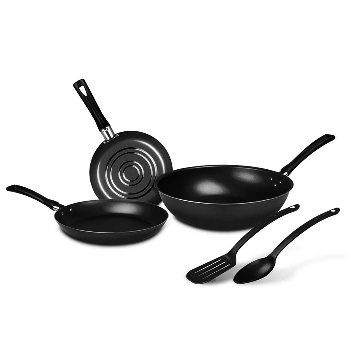 Batería de Cocina Deleite La Vasconia, 5 piezas, color Negro