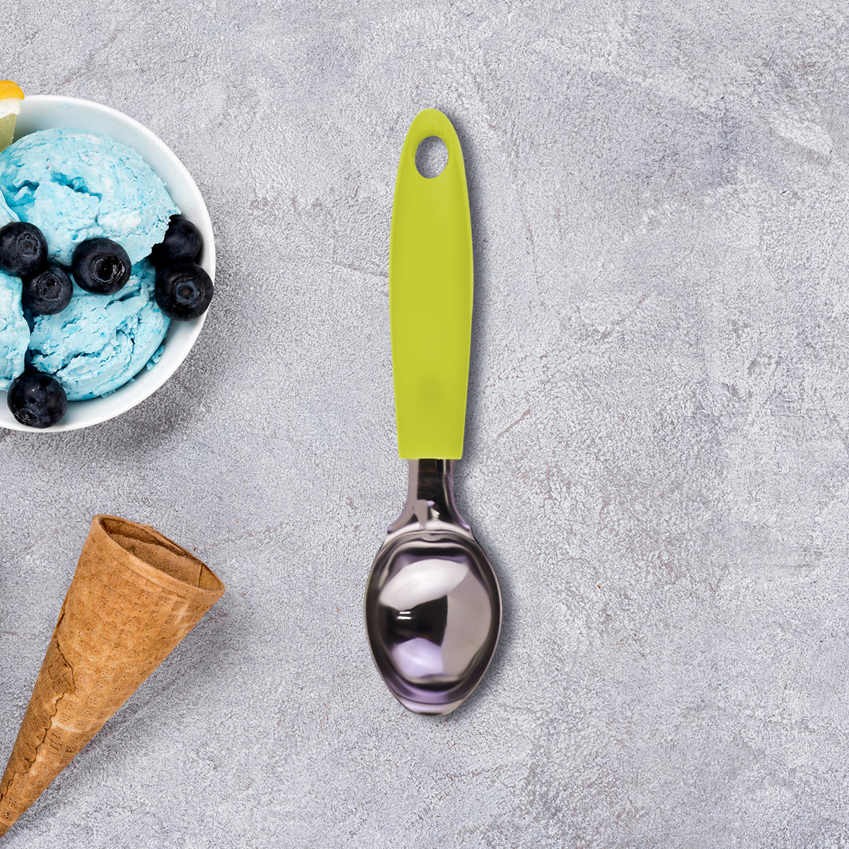 Cuchara para Helado, color Verde