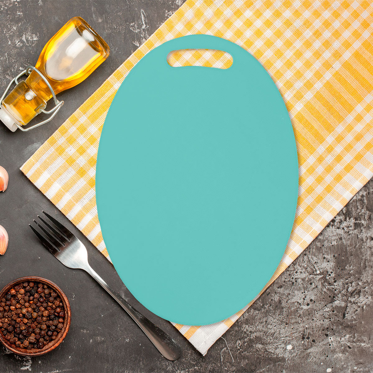 Inkanto, Tabla para Picar, color Aqua, 31x21.5cm