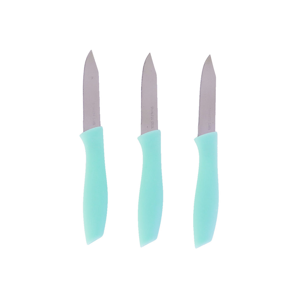 Inkanto, Set de Cuchillos de Cocina, color Aqua, 3 pzas