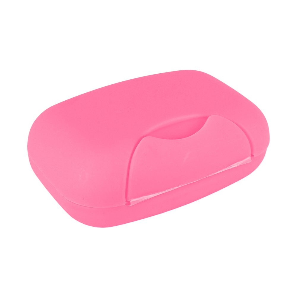 Jabonera Portátil, color Fucsia