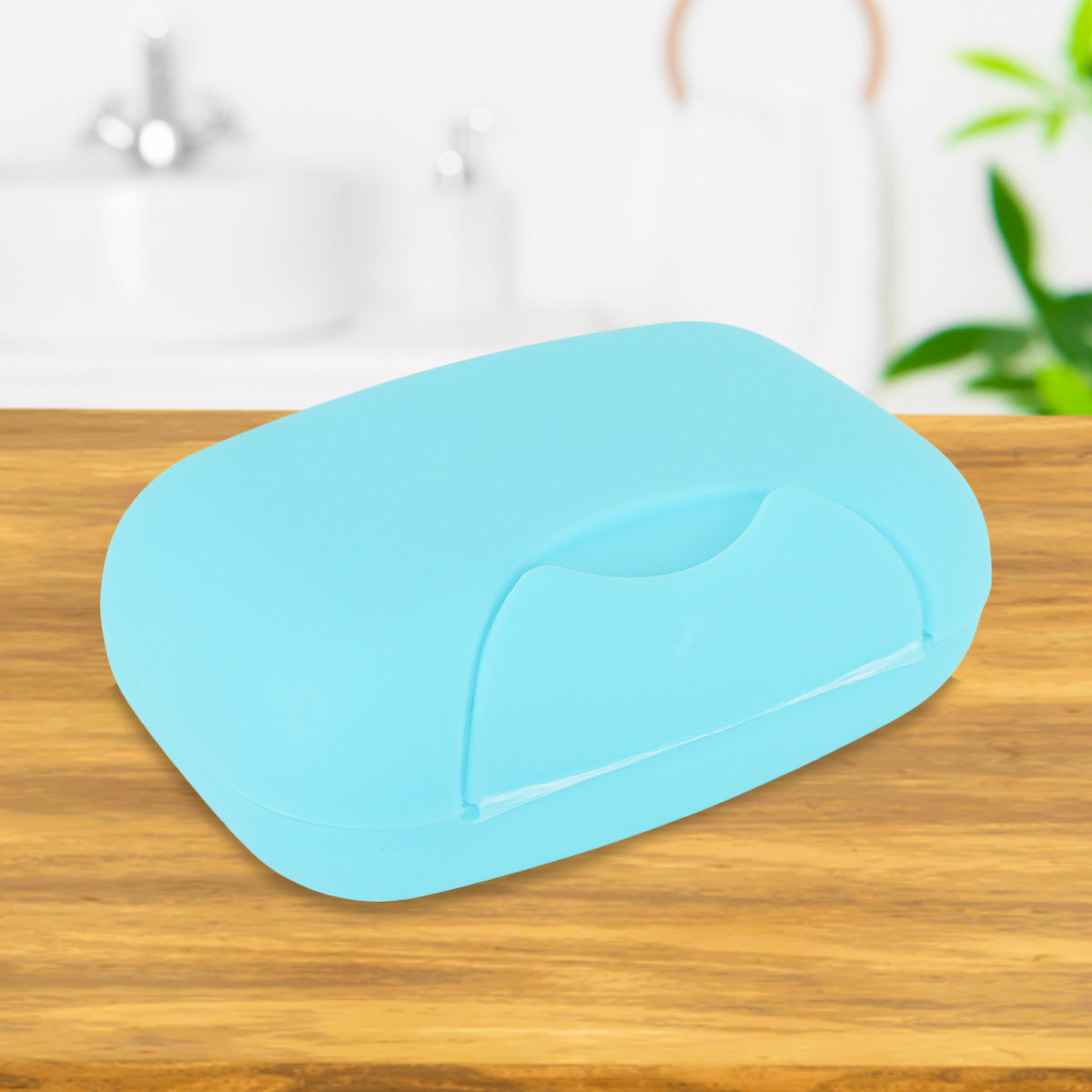 Jabonera Portátil, color Turquesa