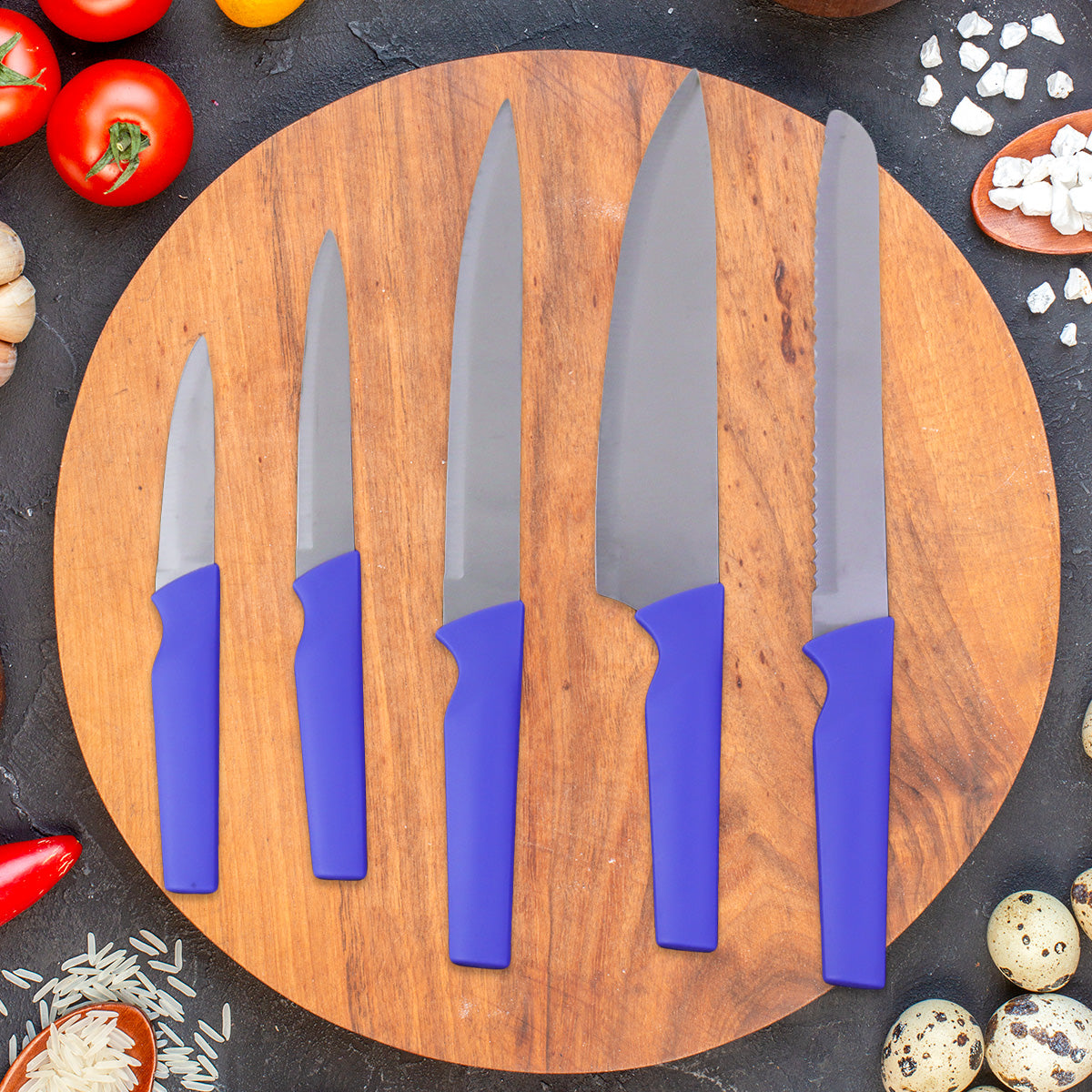 Set de Cuchillos para Cocina, 5 pzas