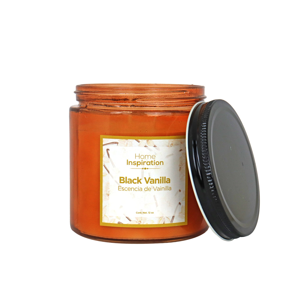 Vela Aromática "Vainilla" en Tarro con Tapa 340gr, Home Inspiration