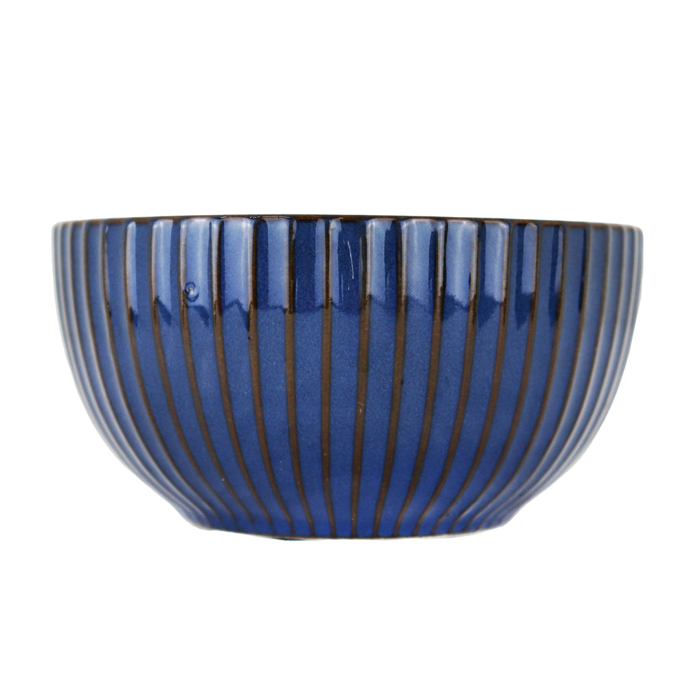 Tazón de Cerámica con Diseño, Color Azul