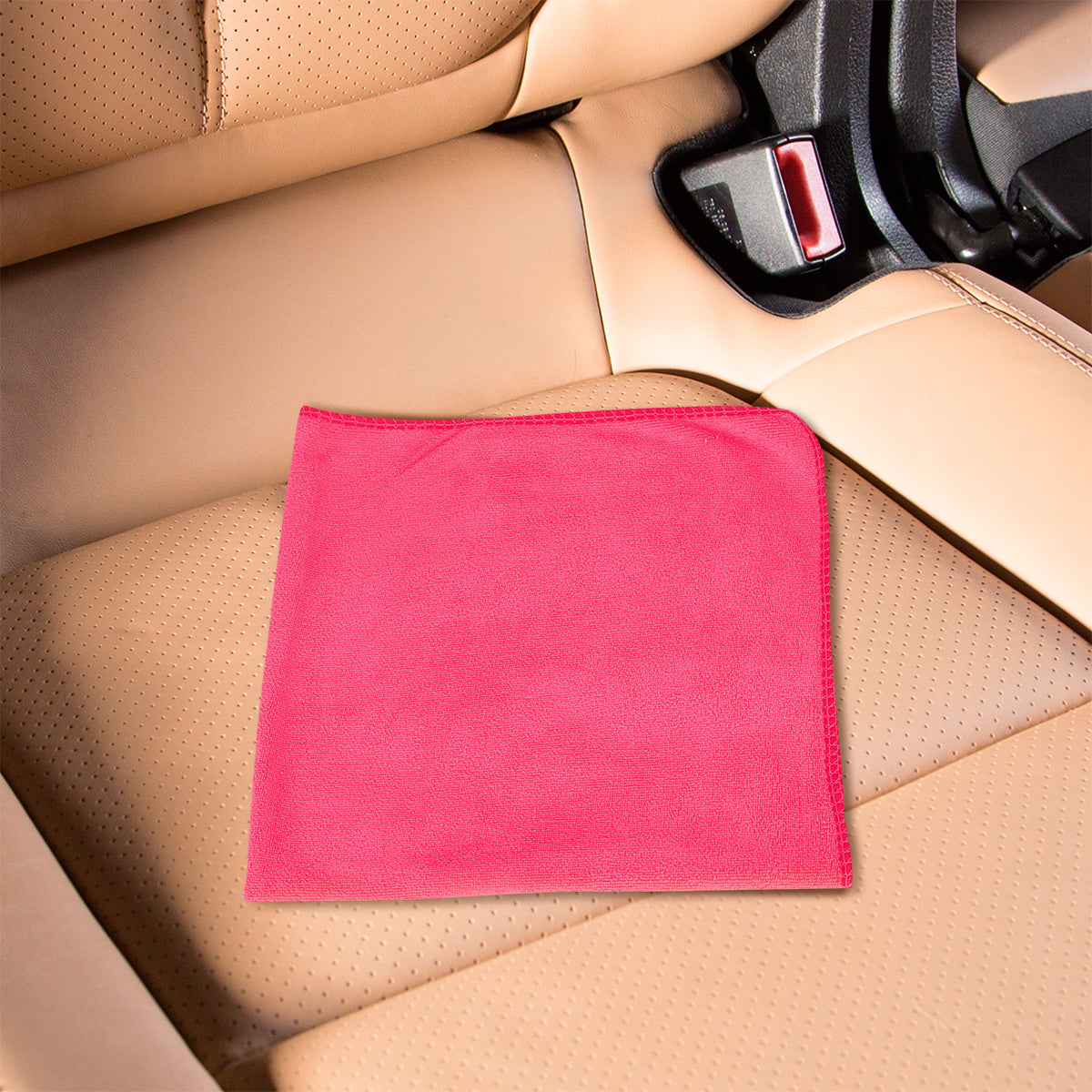 Toalla de Microfibra color Coral para Auto, 50x50cm, Tuning1