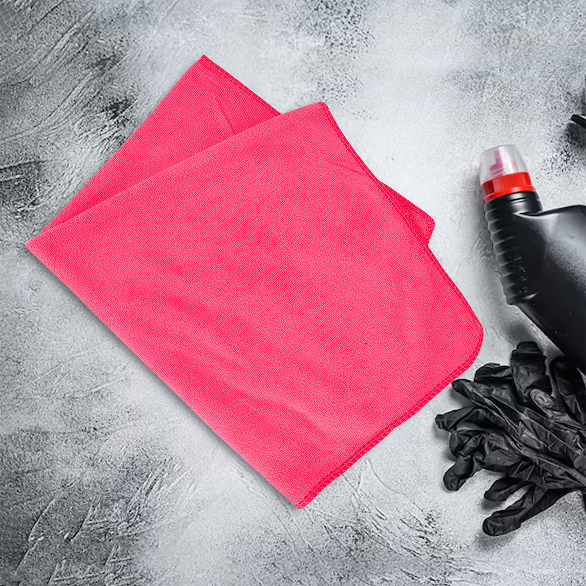 Toalla de Microfibra color Coral para Auto, 50x50cm, Tuning1