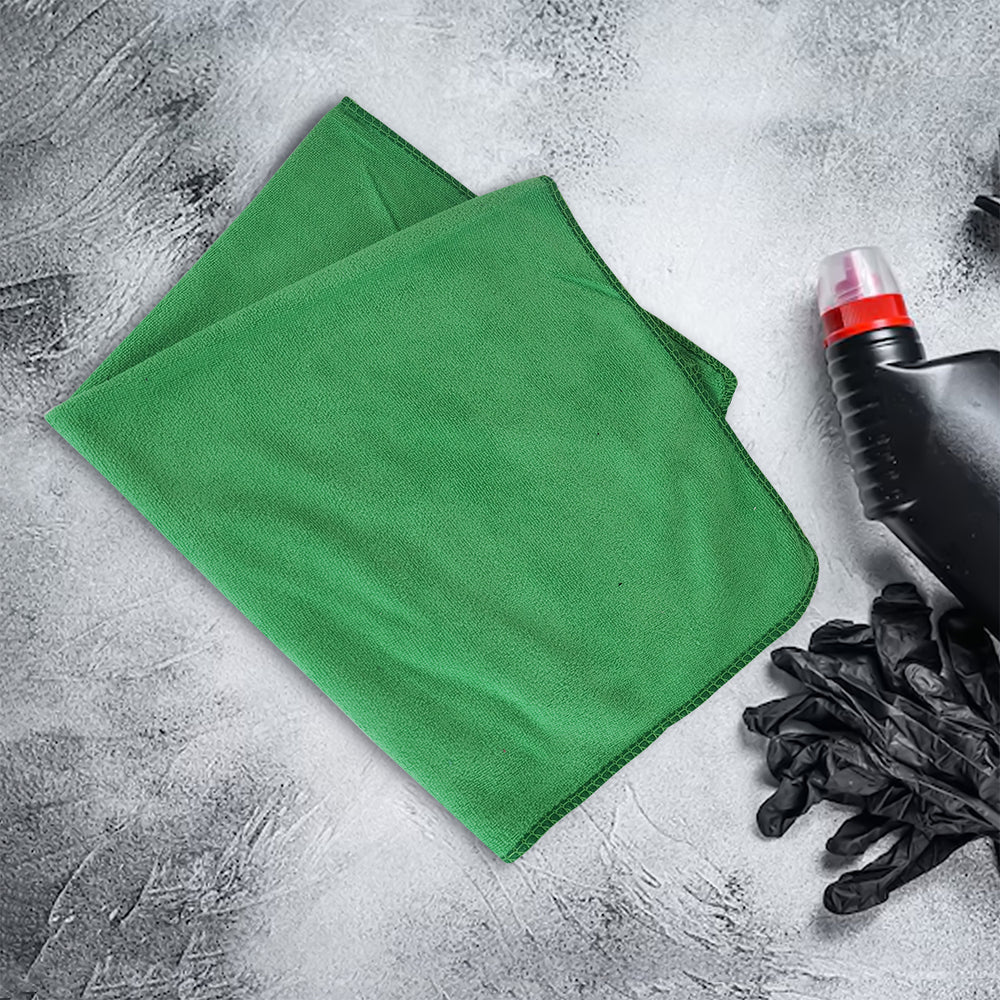 Toalla de Microfibra color Verde para Auto, 50x50cm, Tuning1