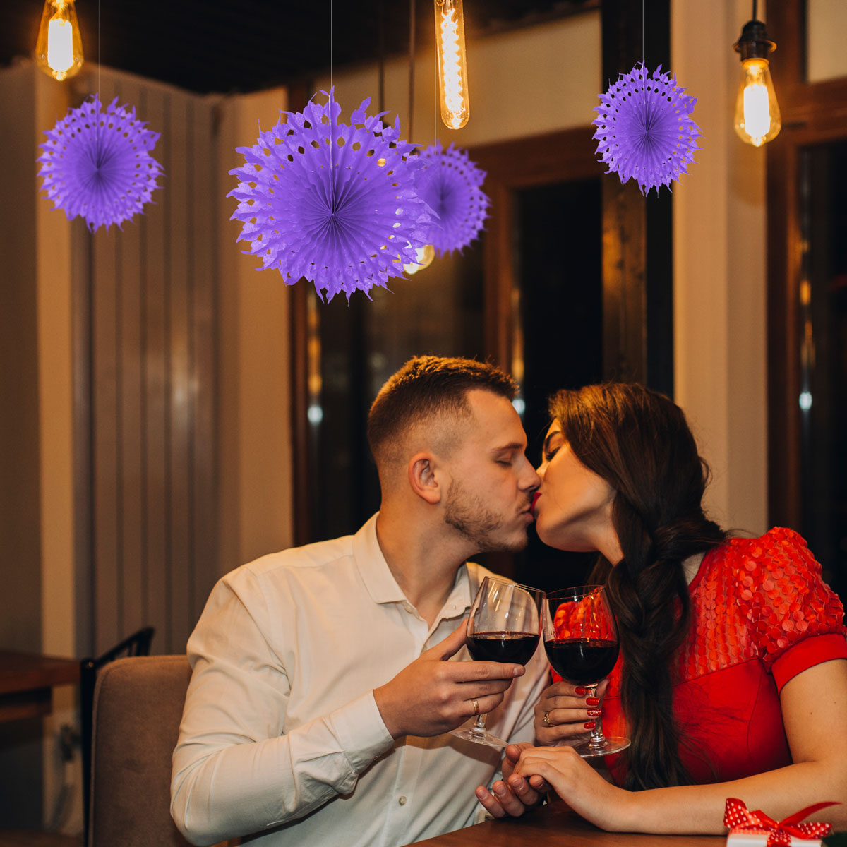 Decoración Colgante para San Valentín, color Lila