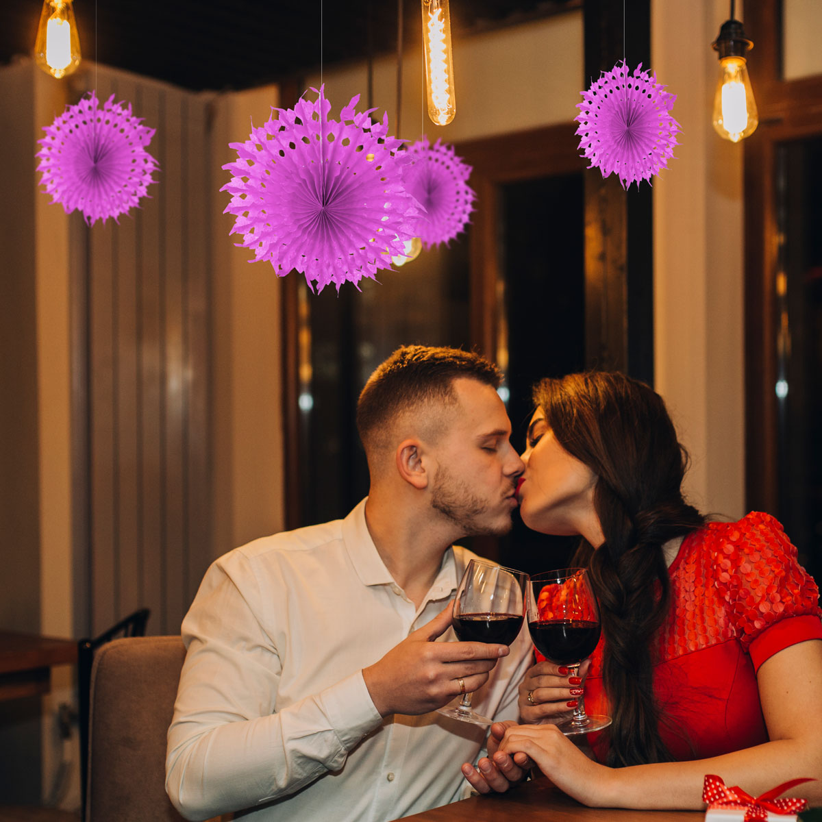 Decoración Colgante para San Valentín, color Rosa