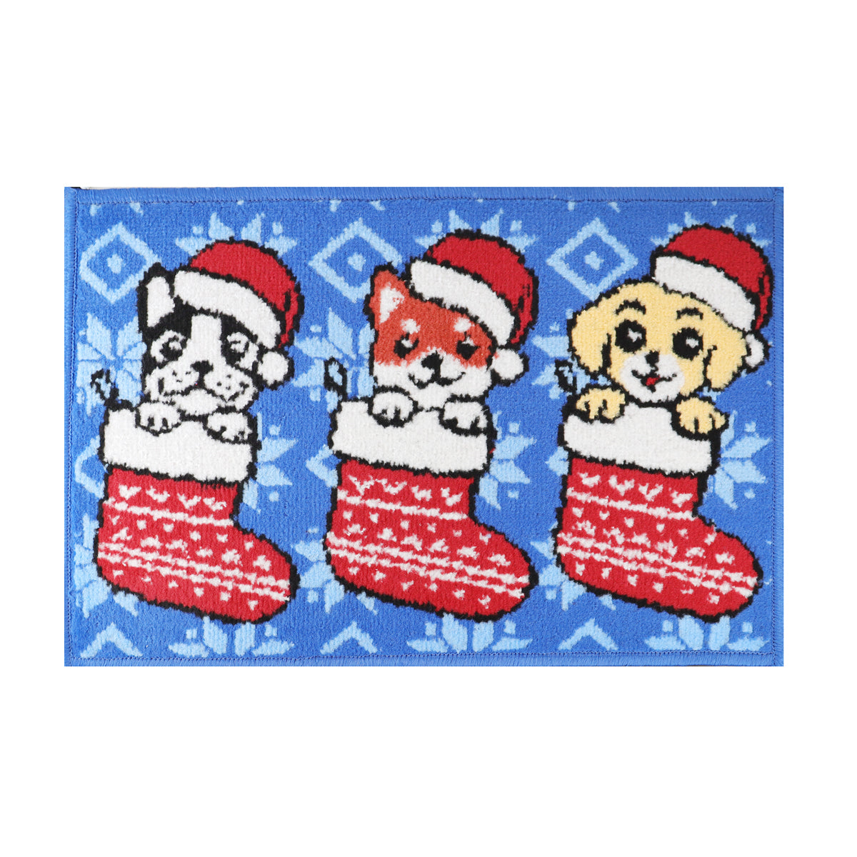 Tapete Navideño, Perritos, 40x60 cm