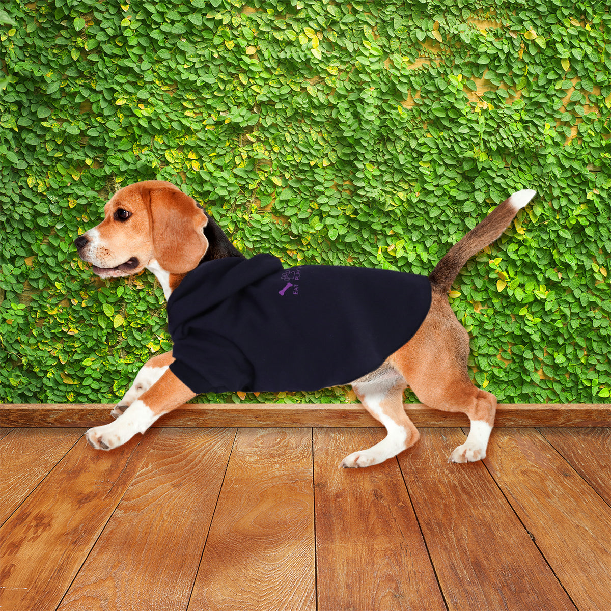 Sudadera con Frase "Eat, Play and Love" para Mascota