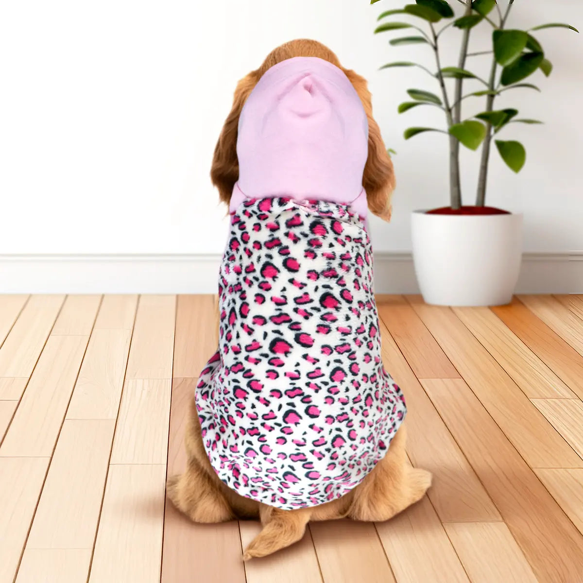 Sudadera para Mascota, Animal Print, Color Rosa