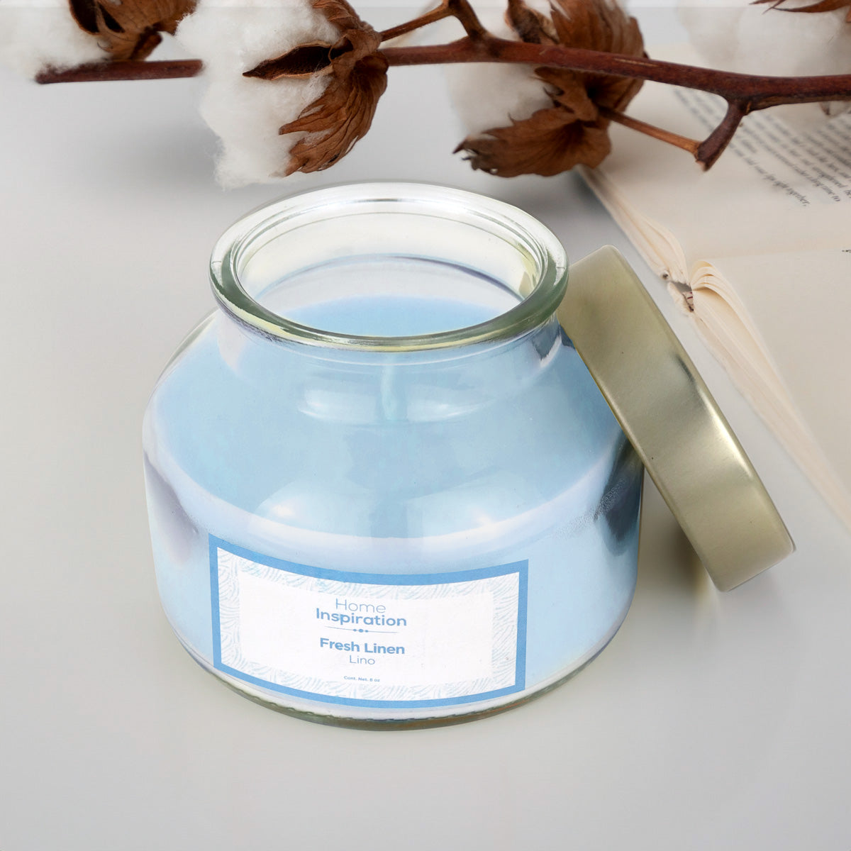 Vela Aromática "Lino" en Tarro 227gr, Home Inspiration