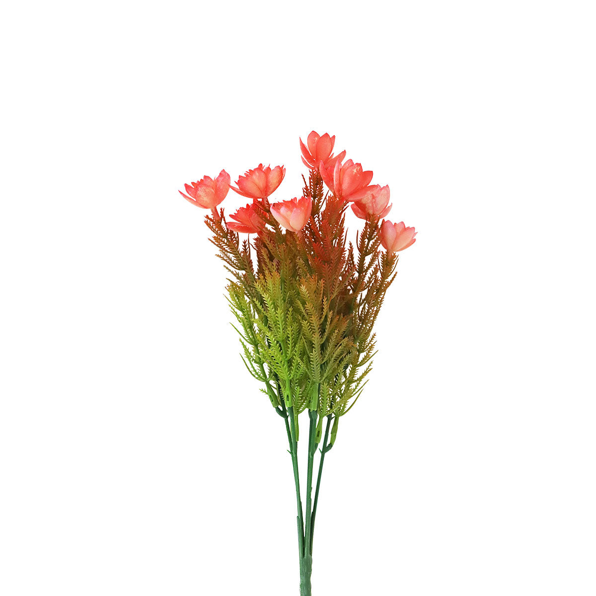 Follaje Artificial 5 Ramas, color Coral