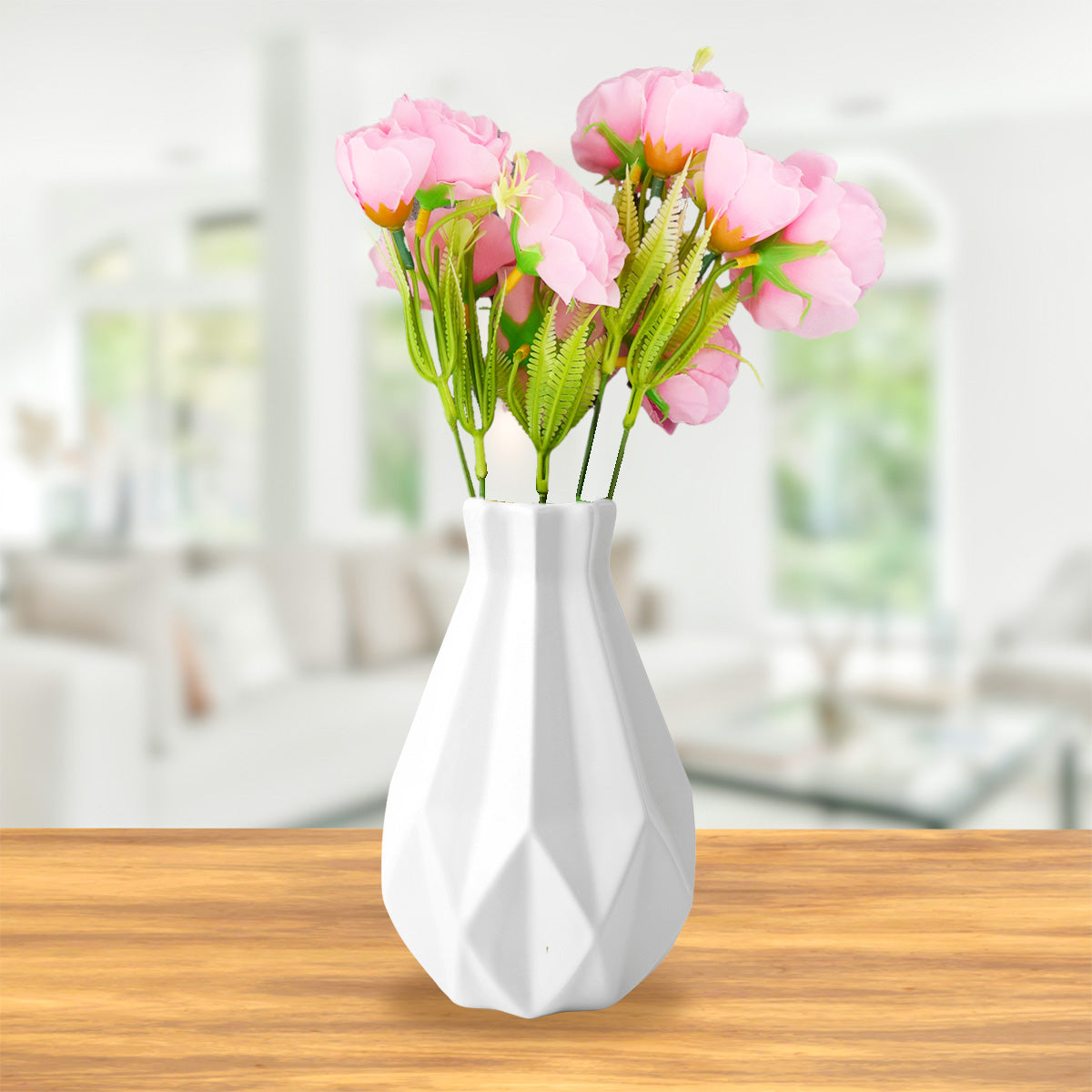 Ramo de Rosas Artificiales color Rosa