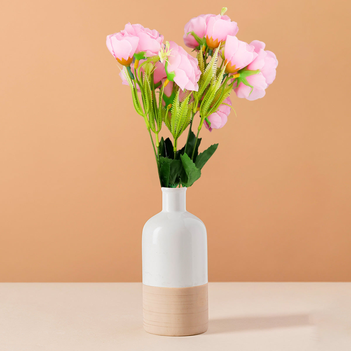 Ramo de Rosas Artificiales color Rosa