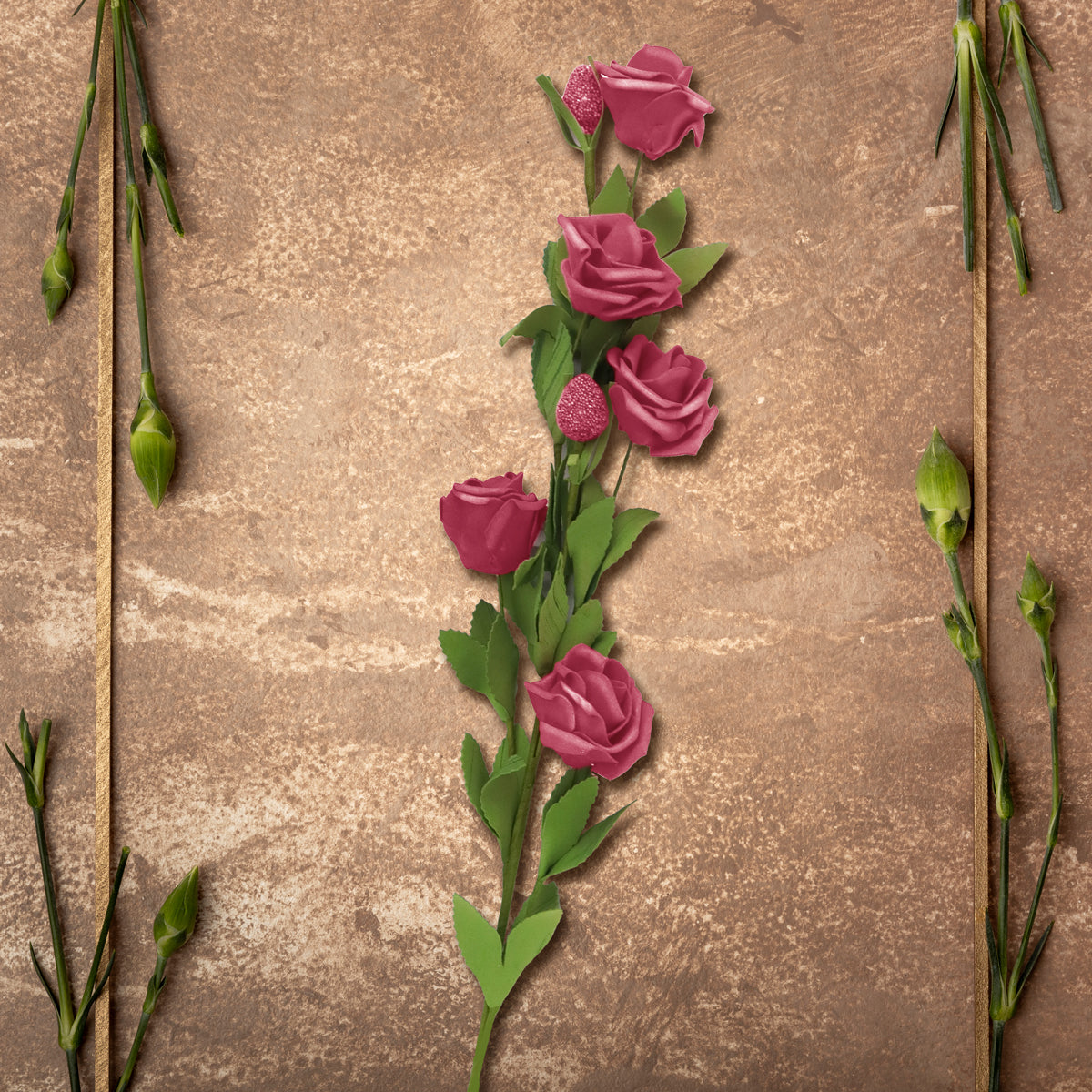 Flor Artificial color Fucsia