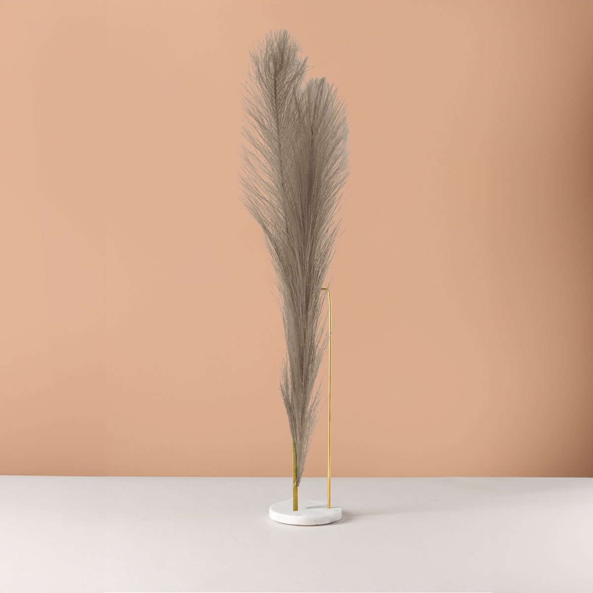 Decoración de Hierba de Pampa Sintética, color Café