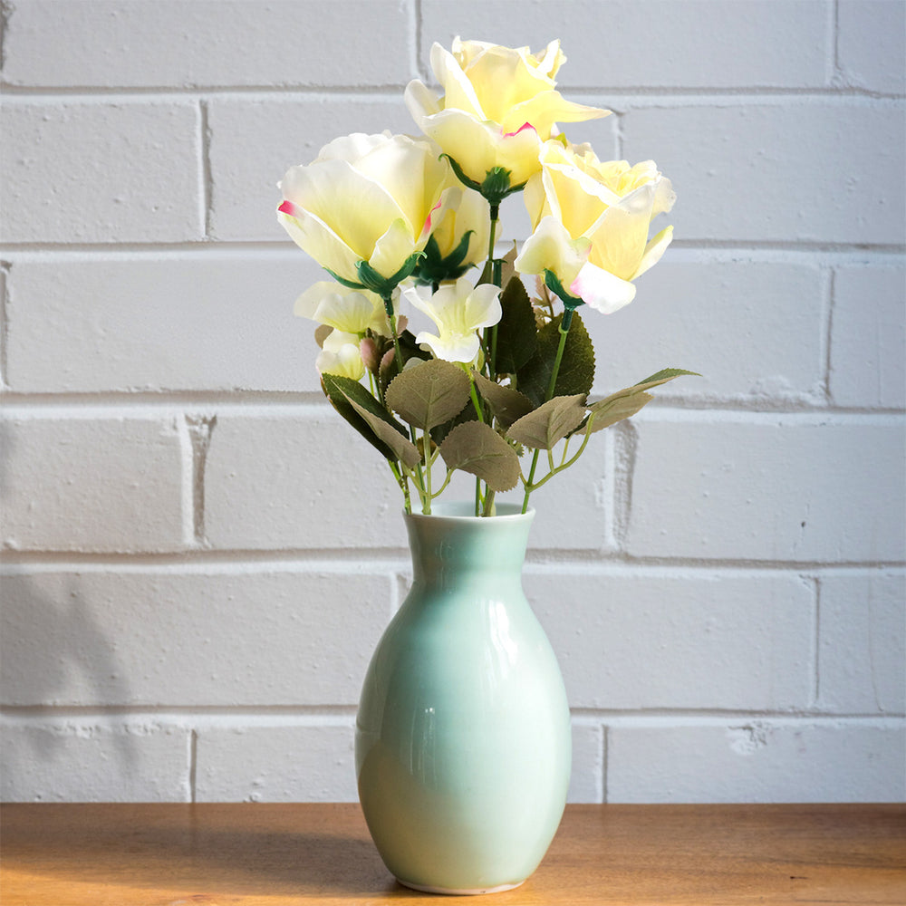 Ramo de Rosas Artificial, Color Amarillo