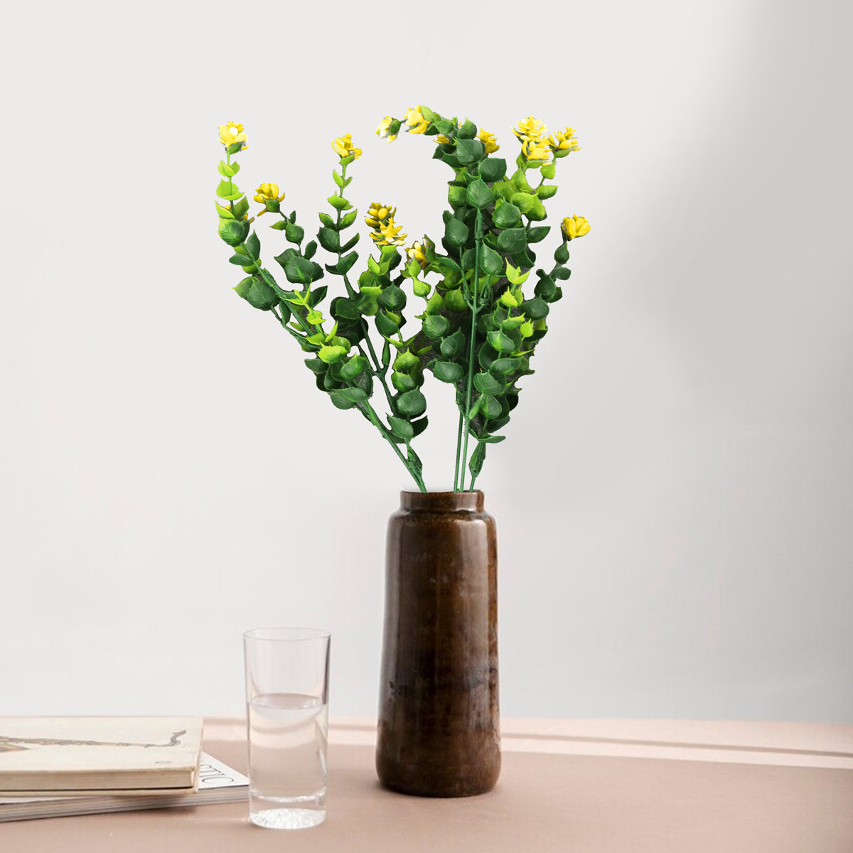 Follaje Artificial para Decoración, color Amarillo