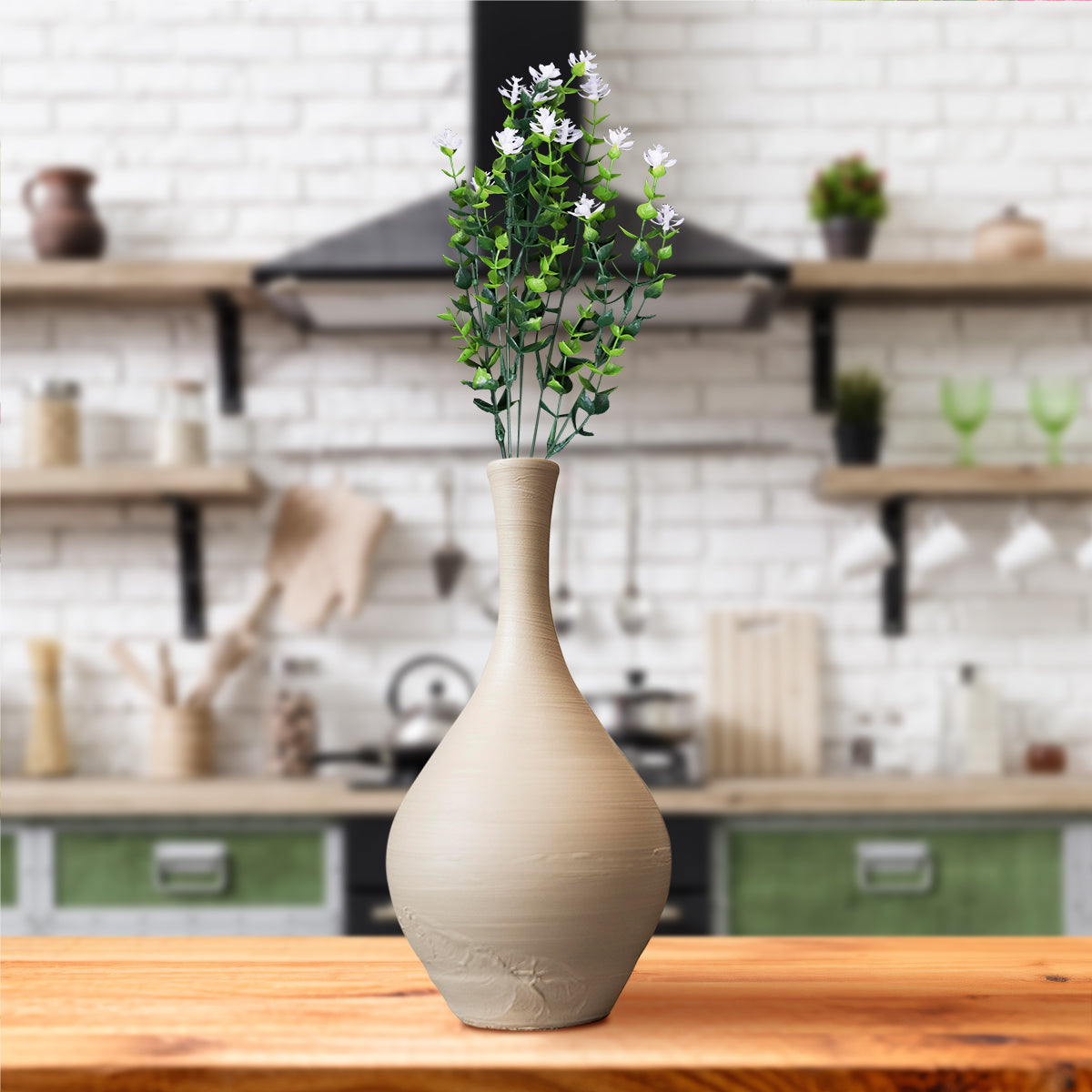 Follaje Artificial para Decoración, color Blanco