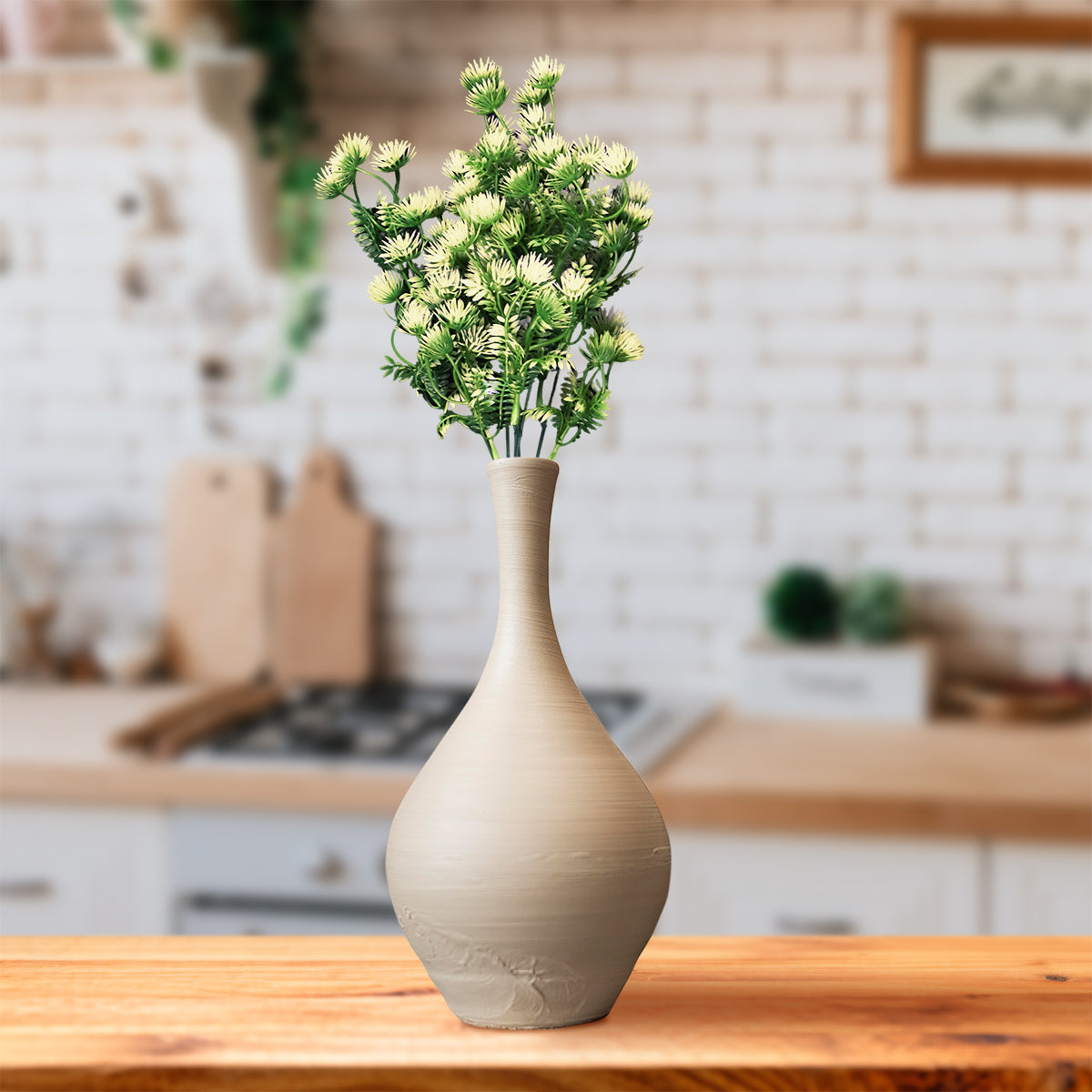 Follaje Artificial Decorativo con 6 Ramas. color Amarillo